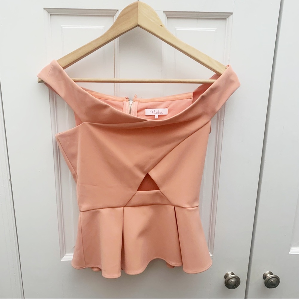 Parker Davina Peplum Top